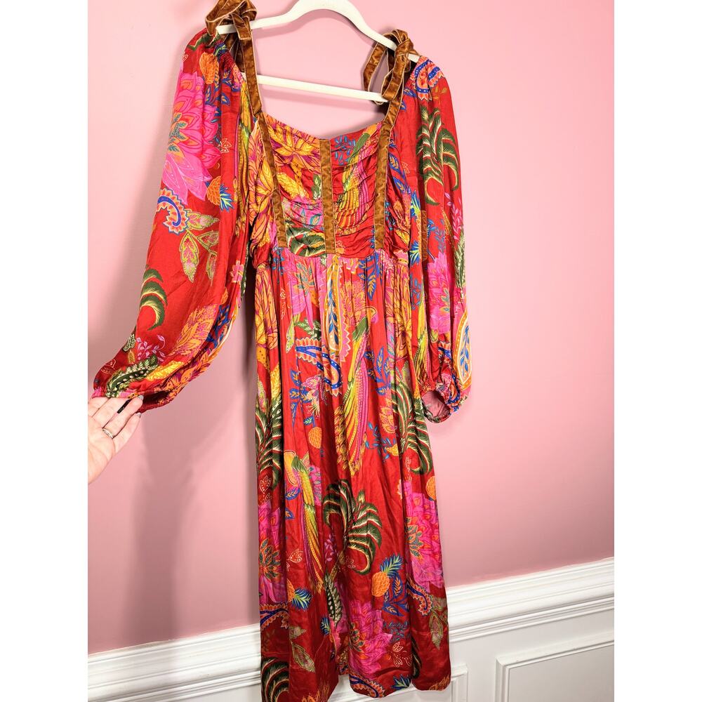 Farm Rio Mystic Bush Midi Dress Size Large - Picture 4 of 9